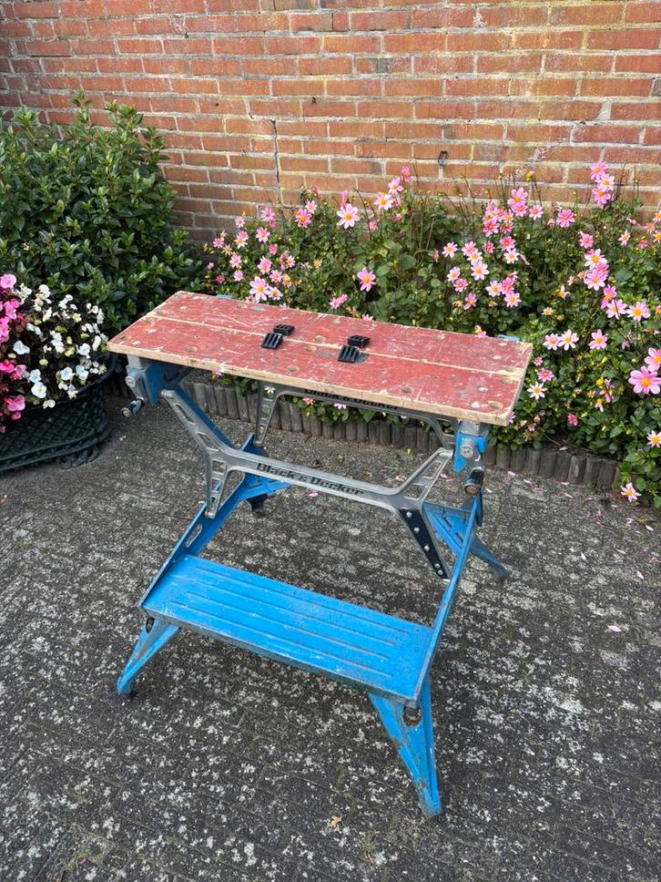 Black & Decker workmate, Doe-het-zelf en Verbouw, Werkbanken, Gebruikt, Bankschroef, Inklapbaar, Ophalen