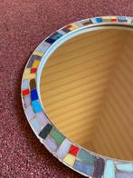Retro Spiegel, jaren 70, Minder dan 50 cm, Gebruikt, Rond, Ophalen of Verzenden