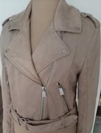 Pull & Bear. Trendy puntgaaf bikerjack. 38 / 40, Maat 38/40 (M), Verzenden, Beige, Zo goed als nieuw