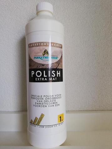 Polish extra mat voor onderhoud gelakte  parket vloeren.  beschikbaar voor biedingen