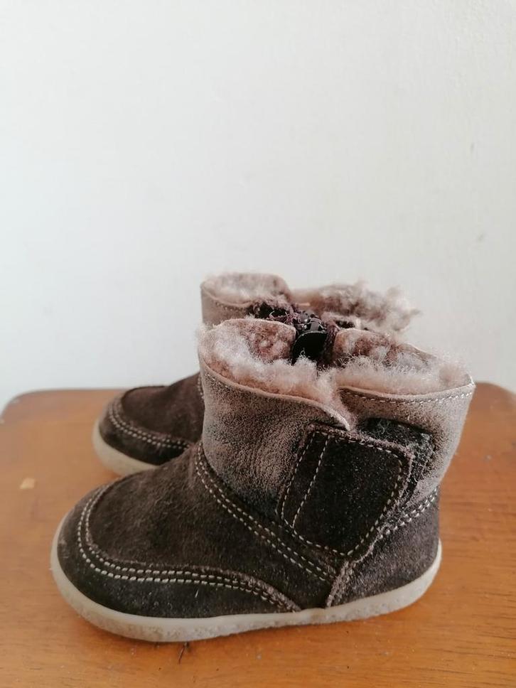 Wol gevoerde suède schoenen Ton&Ton 20, Kinderen en Baby's, Babykleding | Schoentjes en Sokjes, Zo goed als nieuw, Jongetje of Meisje
