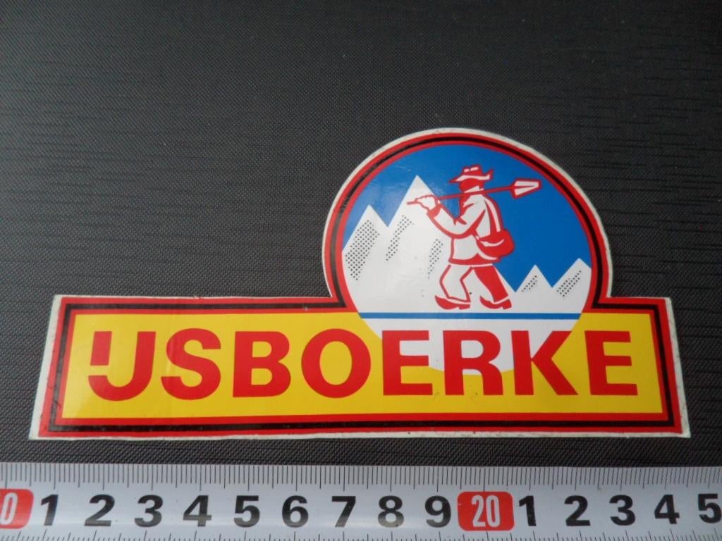 sticker ijs logo IJSBOERKE, Ophalen, Zo goed als nieuw
