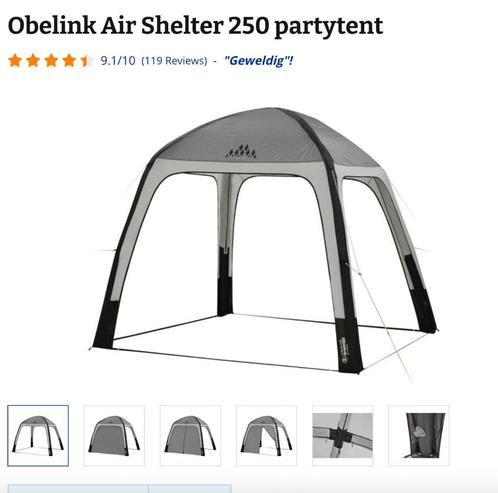 Obelink Air Shelter 250 partytent, Tuin en Terras, Partytenten, Zo goed als nieuw, Partytent, 2 meter of meer, Minder dan 5 meter