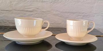 2 Wedgwood kop en schotels (dame en heer) igst beschikbaar voor biedingen