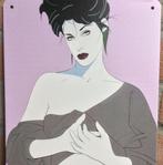 PATRICK NAGEL 1980s kunst Metalen Wandbord, Antiek en Kunst, Kunst | Tekeningen en Foto's, Verzenden