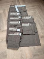 Gordijnen - Inbetween vitrages, kleur Taupe, 8 stuks, Huis en Inrichting, Stoffering | Gordijnen en Lamellen, 100 tot 150 cm, 200 cm of meer