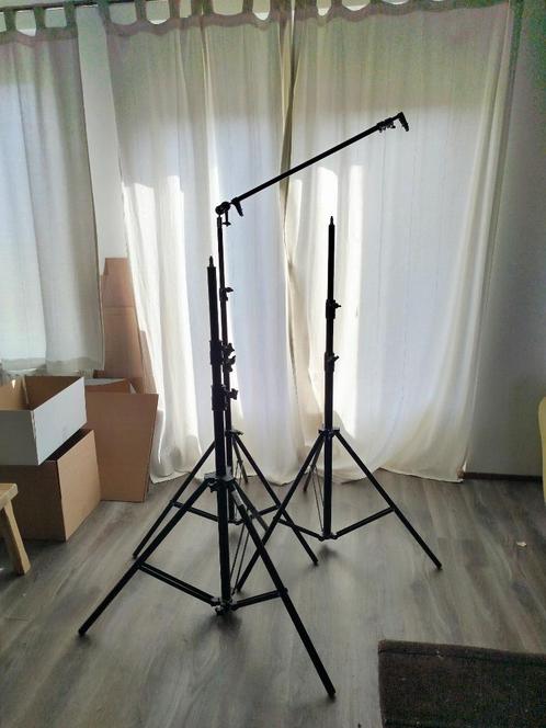 Statieven voor flitsers, Audio, Tv en Foto, Fotografie | Statieven en Balhoofden, Zo goed als nieuw, Driepoot, 175 cm of meer