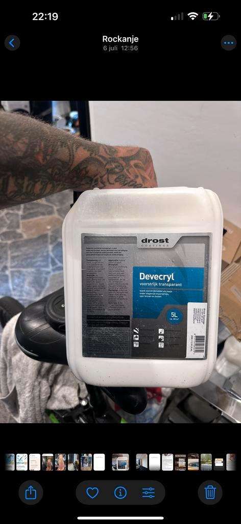 Drost Devecryl Voorstrijk Transparant 5L nieuw prijs 50€, Doe-het-zelf en Verbouw, Verf, Beits en Lak, Nieuw, Verf, 5 tot 10 liter