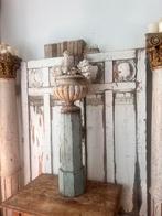 Sokkel zuil pilaar piedestal lichtblauw grijsblauw brocante, Ophalen