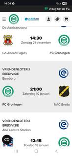 fc groningen., Seizoenskaart, Eén persoon