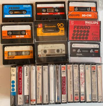 20 €….80x BASF/Philips Cassettebandjes - Zelf Opgenomen beschikbaar voor biedingen