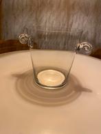 Glazen champagne koeler kerst oud en nieuw, Ophalen, Zo goed als nieuw