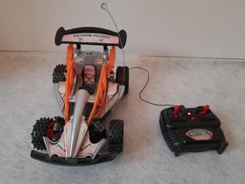 Radiografisch bestuurbare raceauto - kleur: oranje-grijs beschikbaar voor biedingen