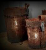 3x windlichtcovers bruin, Verzenden, Nieuw, Rond, Overige materialen