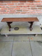 Sfeervol eikenhouten garderobebankje / tuinbankje., Ophalen of Verzenden