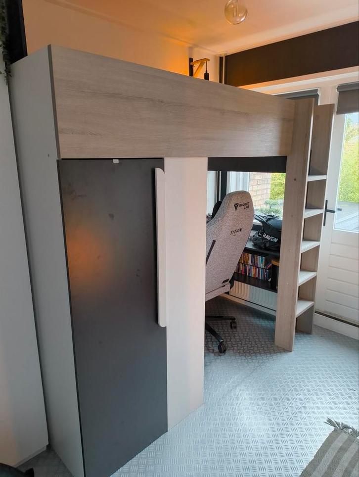 Hoogslaper, Huis en Inrichting, Slaapkamer | Stapelbedden en Hoogslapers, Zo goed als nieuw, Hoogslaper, 90 cm, 200 cm, Eenpersoons