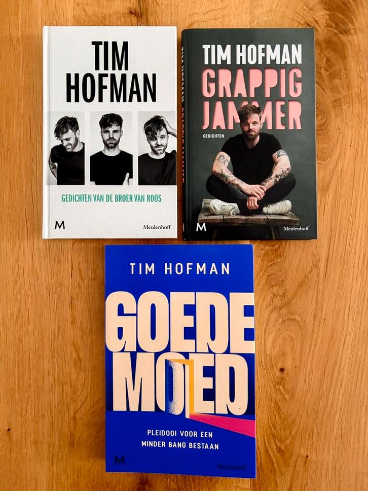 3x Tim Hofman, 2 gedichtenbundels en Goede Moed, Boeken, Gedichten en Poëzie, Zo goed als nieuw, Ophalen of Verzenden
