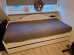 Eenpersoonsbed met opberglade, Ophalen, 90 cm, Eenpersoons, Wit
