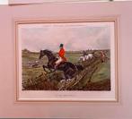 Engelse Paardenprent per twee, Antiek en Kunst, Kunst | Etsen en Gravures, Ophalen