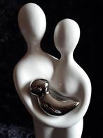Beeld keramiek  40 cm hoog vader moeder kind, Antiek en Kunst, Kunst | Designobjecten, Ophalen