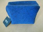 Toilettas / make-up tas blauw/zwart grafische print - NIEUW, Ophalen, Nieuw, Blauw