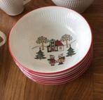 Wedgwood windsor christmas kerst 6 schaaltjes, Huis en Inrichting, Keuken | Servies, Ophalen of Verzenden, Wedgwood, Porselein