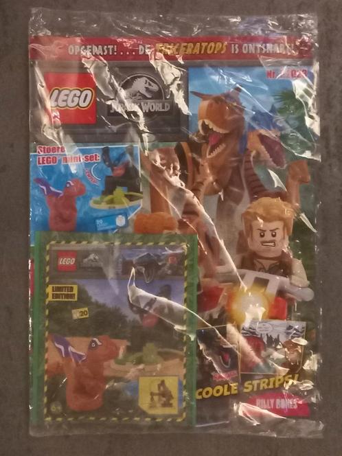 50% Korting op Lego Jurassic World Magazine 2023-1, Kinderen en Baby's, Speelgoed | Duplo en Lego, Nieuw, Lego, Complete set, Ophalen of Verzenden