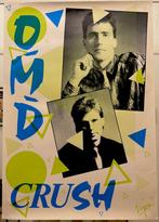 Promotional  Poster OMD – Crush. 1985, Ophalen of Verzenden, Zo goed als nieuw, Poster, Artwork of Schilderij