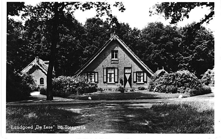 700560	Steenwijk	Landgoed de Eese		Gelopen met postzegel, Verzamelen, Ansichtkaarten | Nederland, Overijssel, 1940 tot 1960, Ophalen of Verzenden