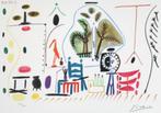 Picasso Kleur Lithografie "Californië Atelier Nr II "Ges Gen, Antiek en Kunst, Ophalen of Verzenden