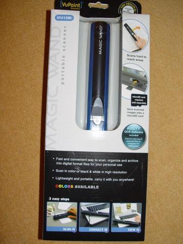Nieuwe portable kleuren scanner Vupoint Magic Wand ST415BU beschikbaar voor biedingen