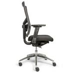 MN Almeria Bureaustoel Zwart Chroom Netweave, Huis en Inrichting, Bureaustoelen, Ophalen of Verzenden
