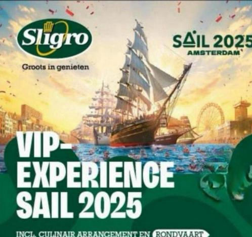 VIP kaarten Sail Amsterdag zaterdag 23 augustus 2025, Tickets en Kaartjes, Evenementen en Festivals, Drie personen of meer