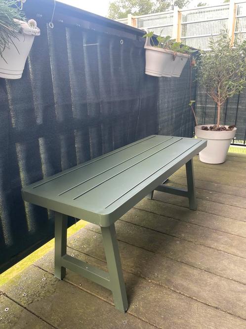 Tuinbank metaal groen Intratuin, Tuin en Terras, Tuinbanken, Zo goed als nieuw, Ophalen