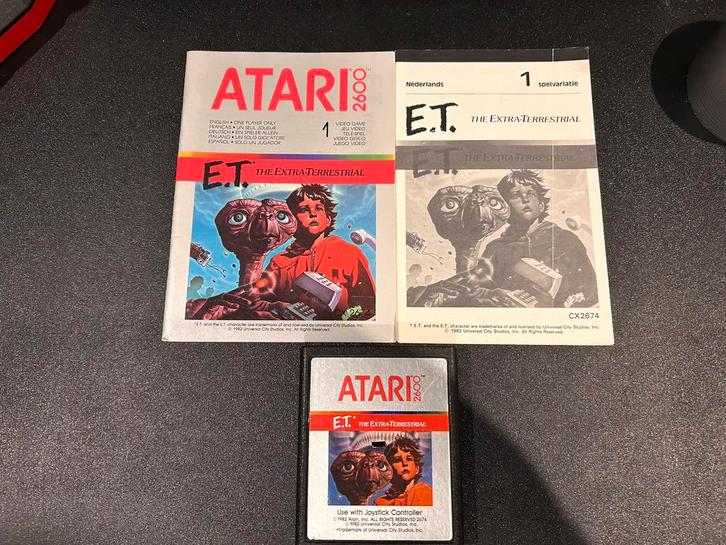 Atari spel E.T. The Extra Terrestrial, Spelcomputers en Games, Games | Atari, Gebruikt, Atari 2600, Avontuur en Actie, 1 speler