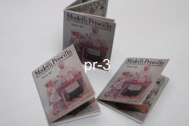 1 priscilla ,miniatuur bladen ,1-12 poppenhuis, no 3, Verzamelen, Poppenhuizen en Toebehoren, Nieuw, Poppenhuis, Verzenden