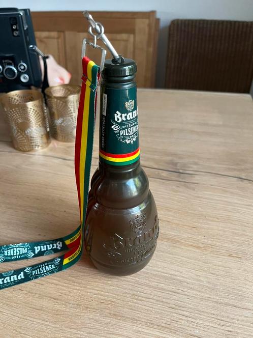 Brand Carnaval Samba-fles met draagkoord – Limited Edition, Verzamelen, Biermerken, Gebruikt, Overige typen, Brand, Ophalen of Verzenden
