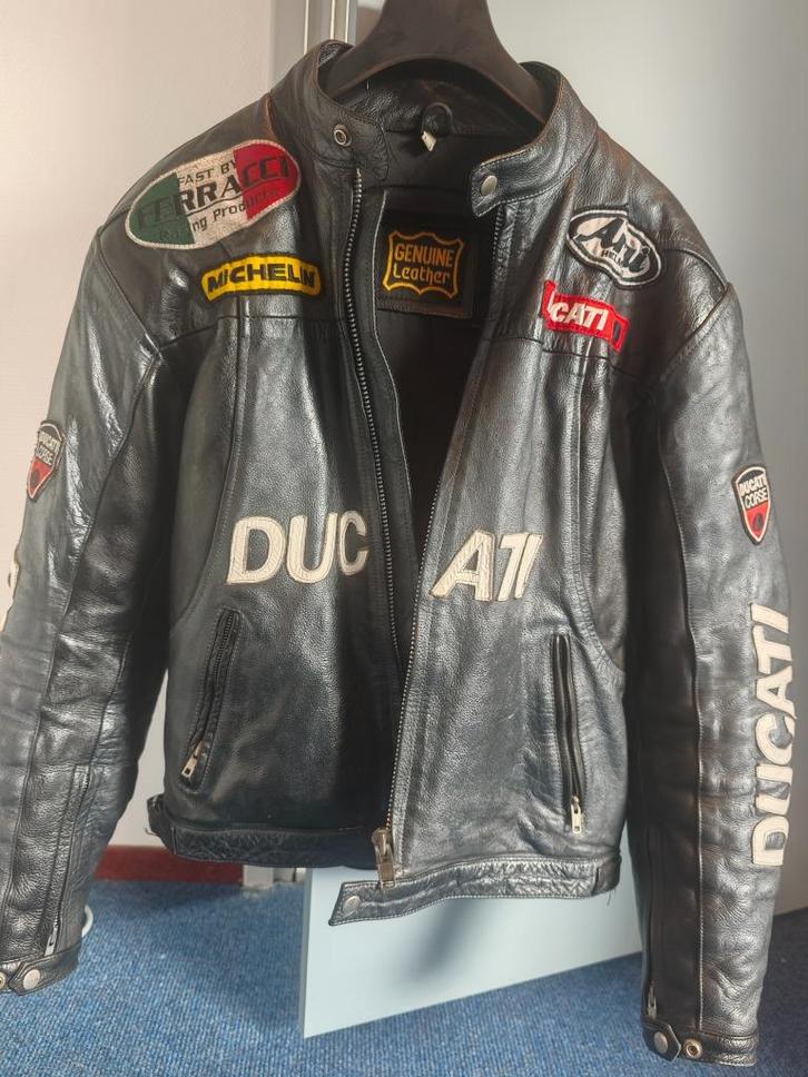 Vintage Ducati Motorjas van Leer – XL – Ferracci, Michelin,, Motoren, Kleding | Motorkleding, Jas | leer, Dames, Heren, Tweedehands