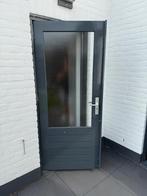 Hardhouten garagedeur, Doe-het-zelf en Verbouw, Deuren en Horren, Ophalen, 120 cm of meer, Binnendeur, Zo goed als nieuw