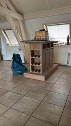 Houten Bar met Wijnrek, Huis en Inrichting, Barren, Ophalen, Zo goed als nieuw
