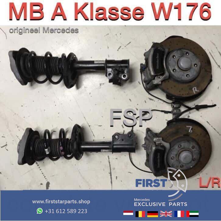 W176 complete veerpoot Mercedes A Klasse / fusee schokdemper, Auto-onderdelen, Ophanging en Onderstel, Mercedes-Benz, Gebruikt