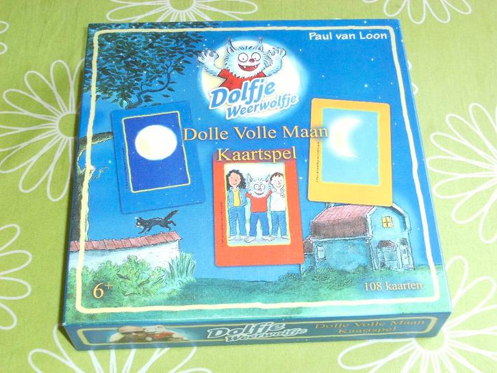Dolfje Weerwolfje - Dolle volle maan kaartspel, Hobby en Vrije tijd, Gezelschapsspellen | Kaartspellen, Zo goed als nieuw, Een of twee spelers