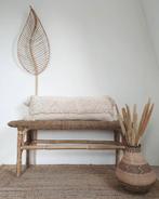 Nieuw Rotan Bankje met Touw - Boho Stijl, Huis en Inrichting, Ophalen of Verzenden