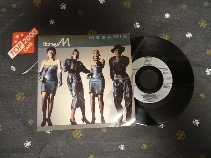 Top 2000 BoneyM - megamix / Rasputin, Cd's en Dvd's, Vinyl Singles, Gebruikt, Single, Pop, 7 inch, Ophalen of Verzenden