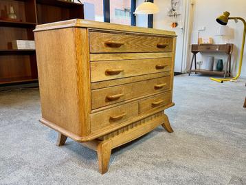 vintage ladekast eikenhout mooie staat 87 breed beschikbaar voor biedingen