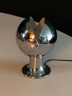 Vintage design Hillebrand Eclipse tafellamp chroom, Huis en Inrichting, Lampen | Vloerlampen, Ophalen of Verzenden, Gebruikt, Metaal