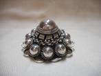 Prachtige zilveren Zeeuwse knop broche nr.490, Verzenden, Zilver, Broche