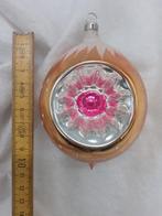 Mooie grote vintage glazen kerstbal - deukbal, Diversen, Kerst, Ophalen of Verzenden, Zo goed als nieuw