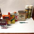 Diverse vintage retro blikken autopoets,wax,olie 60's, 70's, Ophalen of Verzenden, Gebruikt