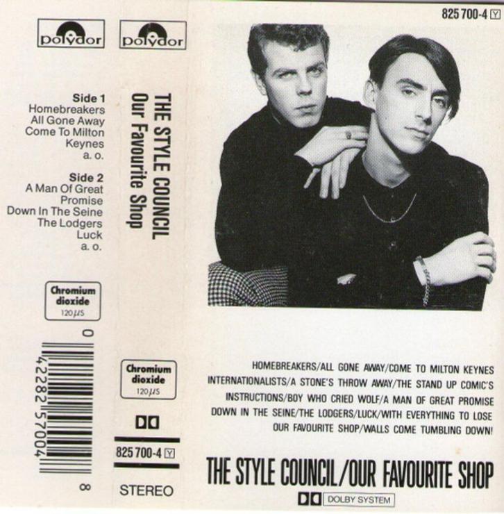 The Style Council ‎– Our Favourite Shop  Originele Cassette, Cd's en Dvd's, Cassettebandjes, Nieuw in verpakking, Origineel, Pop